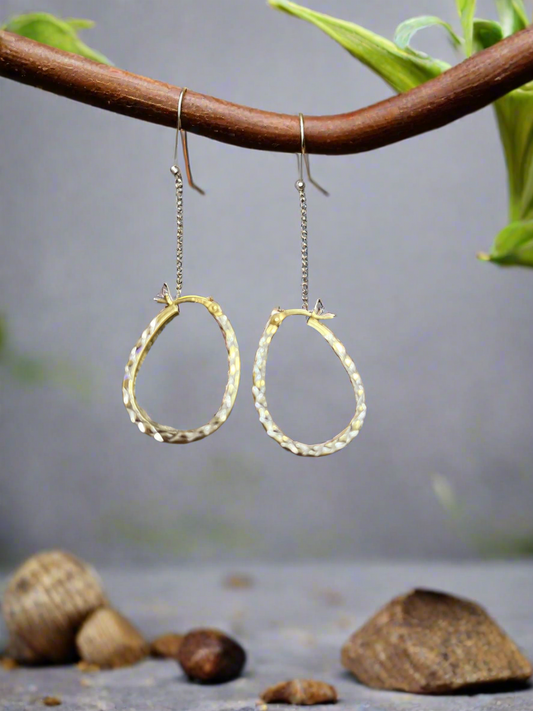 Oval Hoop Earrings – Diamond-Cut 925 Sterling Silver, 14K Gold-Filled, Lightweight & Hypoallergenic”
